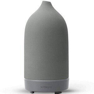VITRUVI Stone Diffuser in Charcoal With Box Home Scent